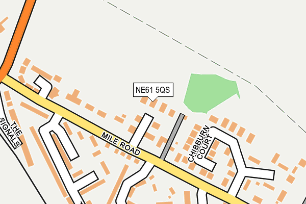 NE61 5QS map - OS OpenMap – Local (Ordnance Survey)