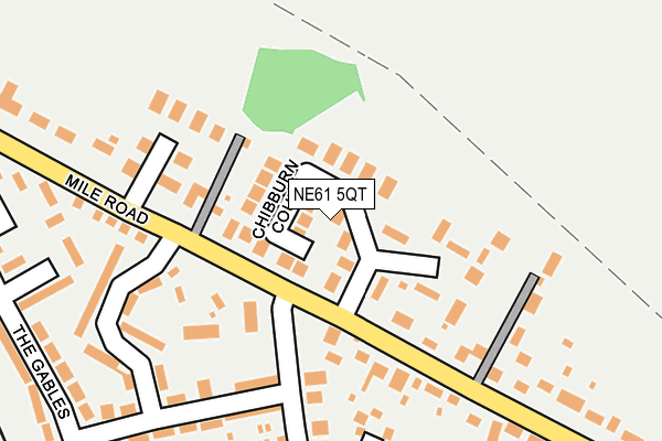 NE61 5QT map - OS OpenMap – Local (Ordnance Survey)