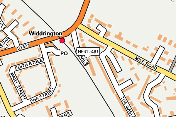 NE61 5QU map - OS OpenMap – Local (Ordnance Survey)