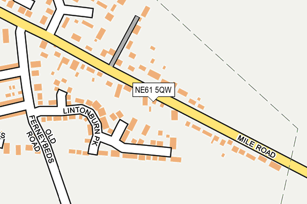 NE61 5QW map - OS OpenMap – Local (Ordnance Survey)