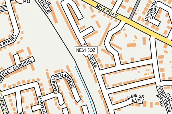 NE61 5QZ map - OS OpenMap – Local (Ordnance Survey)