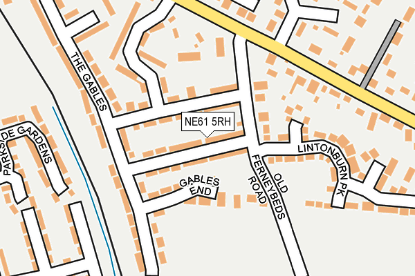 NE61 5RH map - OS OpenMap – Local (Ordnance Survey)
