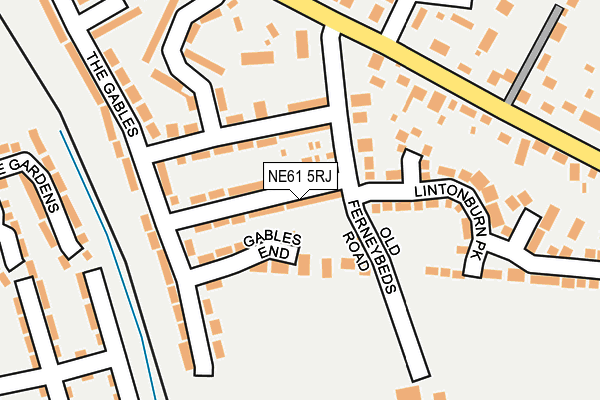 NE61 5RJ map - OS OpenMap – Local (Ordnance Survey)