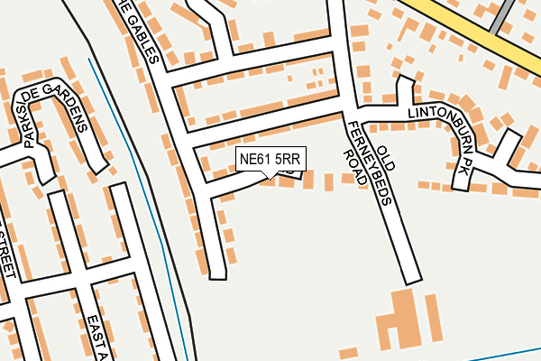 NE61 5RR map - OS OpenMap – Local (Ordnance Survey)