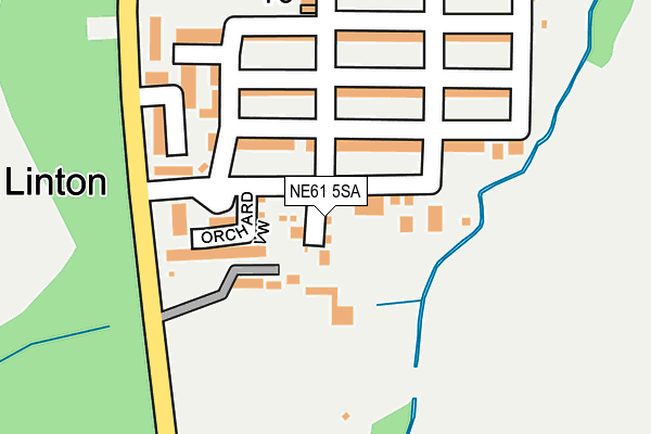 NE61 5SA map - OS OpenMap – Local (Ordnance Survey)