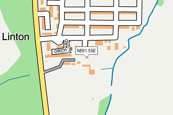 NE61 5SE map - OS OpenMap – Local (Ordnance Survey)