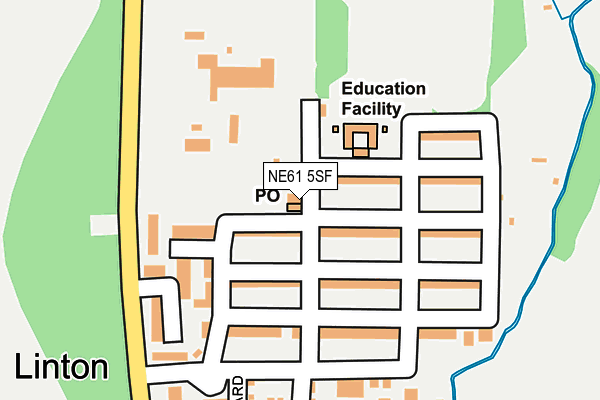 NE61 5SF map - OS OpenMap – Local (Ordnance Survey)