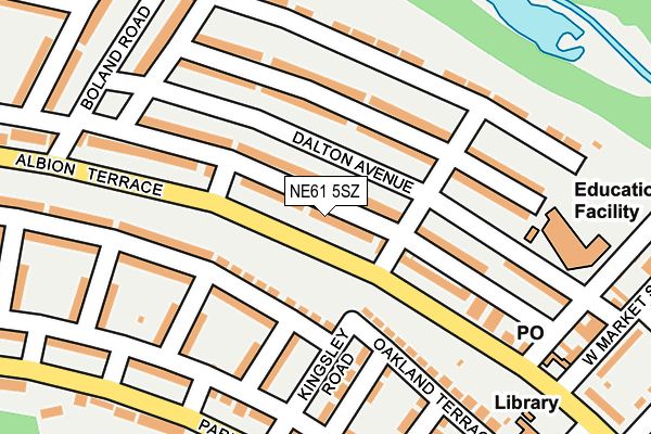 NE61 5SZ map - OS OpenMap – Local (Ordnance Survey)