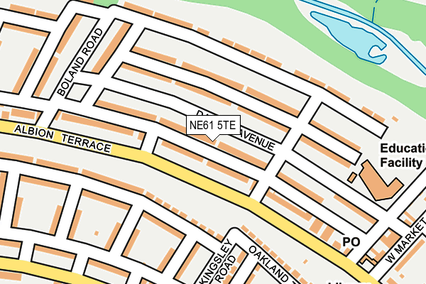 NE61 5TE map - OS OpenMap – Local (Ordnance Survey)