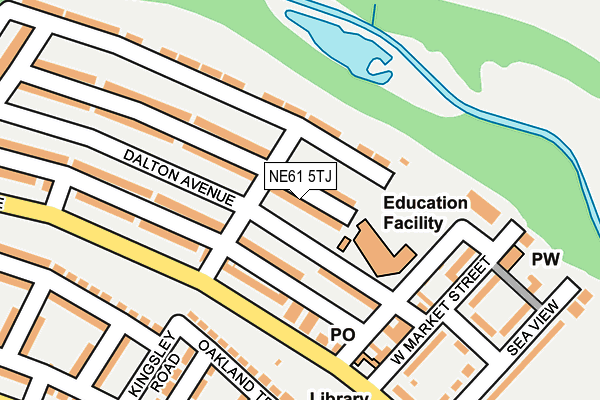 NE61 5TJ map - OS OpenMap – Local (Ordnance Survey)