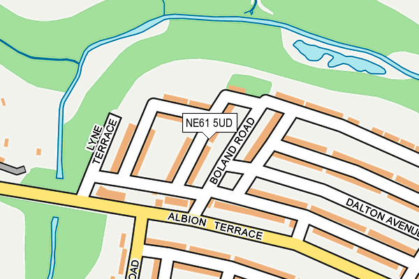 NE61 5UD map - OS OpenMap – Local (Ordnance Survey)