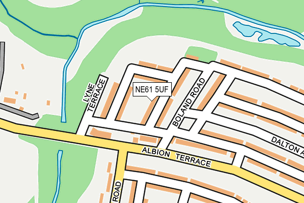 NE61 5UF map - OS OpenMap – Local (Ordnance Survey)