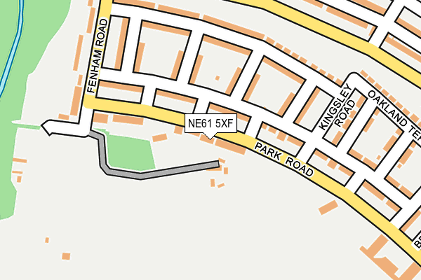 NE61 5XF map - OS OpenMap – Local (Ordnance Survey)