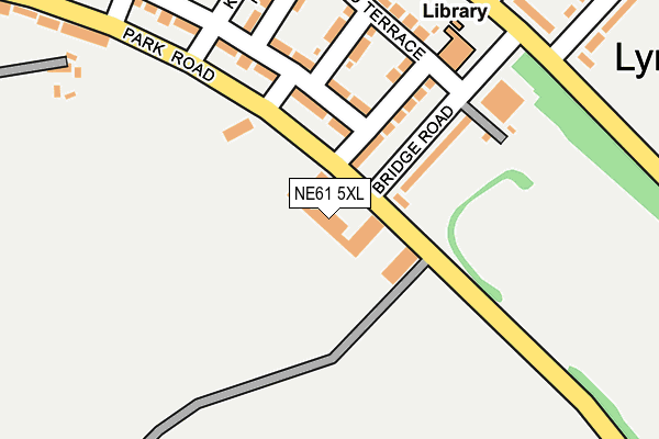 NE61 5XL map - OS OpenMap – Local (Ordnance Survey)