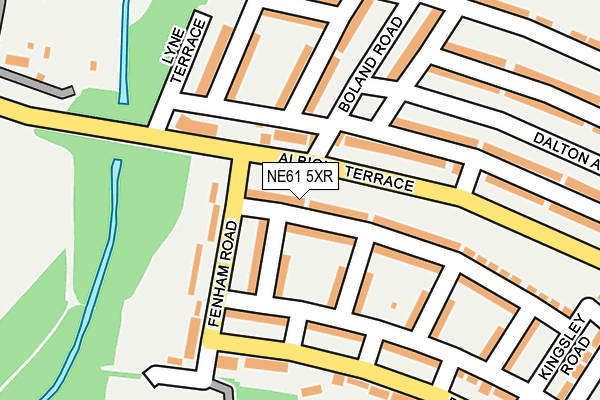 NE61 5XR map - OS OpenMap – Local (Ordnance Survey)