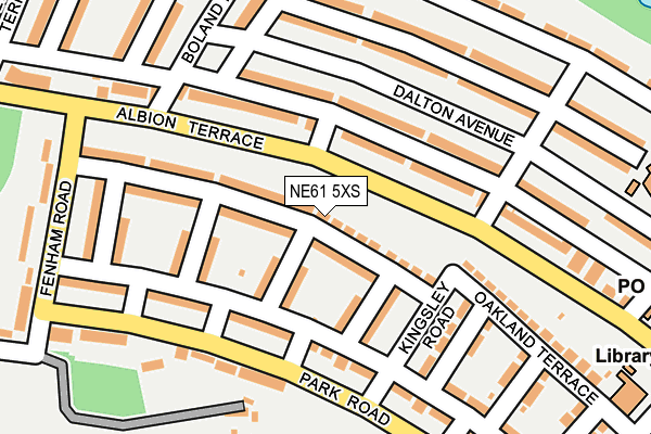 NE61 5XS map - OS OpenMap – Local (Ordnance Survey)