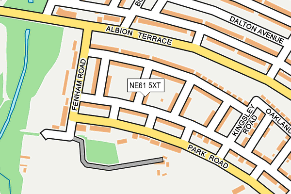 NE61 5XT map - OS OpenMap – Local (Ordnance Survey)