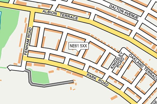 NE61 5XX map - OS OpenMap – Local (Ordnance Survey)