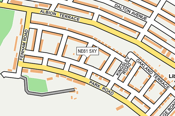 NE61 5XY map - OS OpenMap – Local (Ordnance Survey)