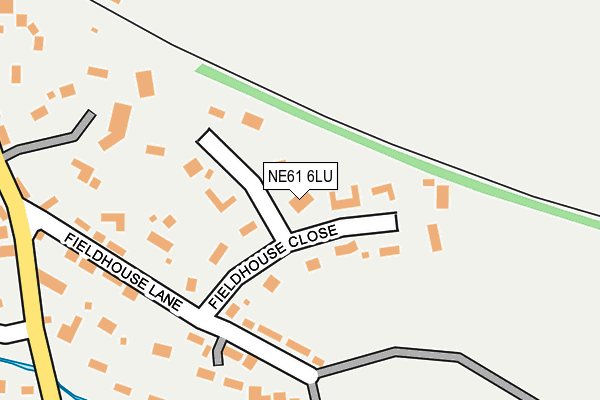 NE61 6LU map - OS OpenMap – Local (Ordnance Survey)