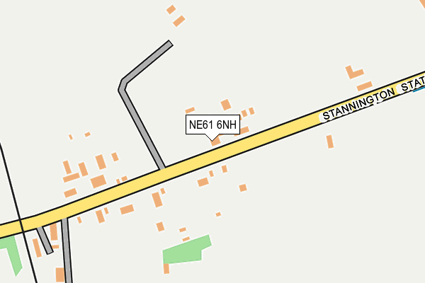 NE61 6NH map - OS OpenMap – Local (Ordnance Survey)