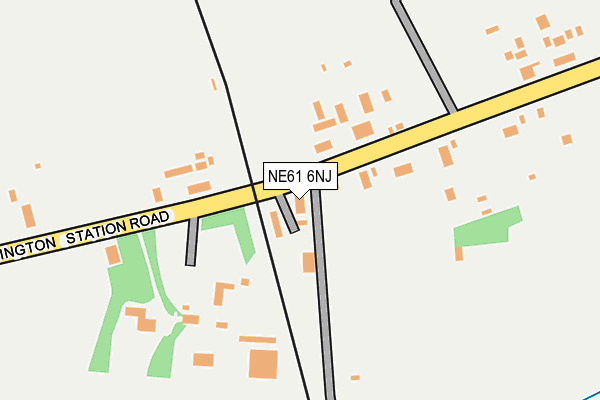 NE61 6NJ map - OS OpenMap – Local (Ordnance Survey)
