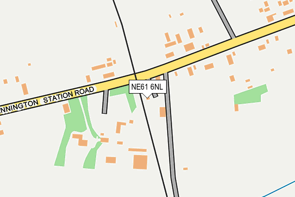 NE61 6NL map - OS OpenMap – Local (Ordnance Survey)
