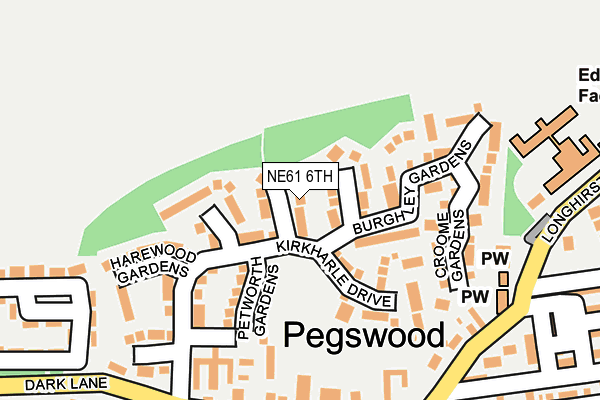 NE61 6TH map - OS OpenMap – Local (Ordnance Survey)