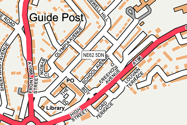 Map of NORTH EAST MASONRY LTD at local scale