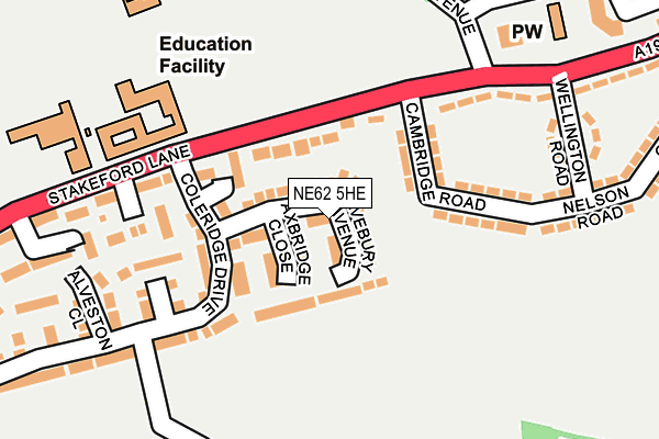 Map of M HENDERSON PROPERTIES LTD at local scale