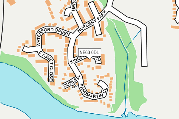 NE63 0DL map - OS OpenMap – Local (Ordnance Survey)