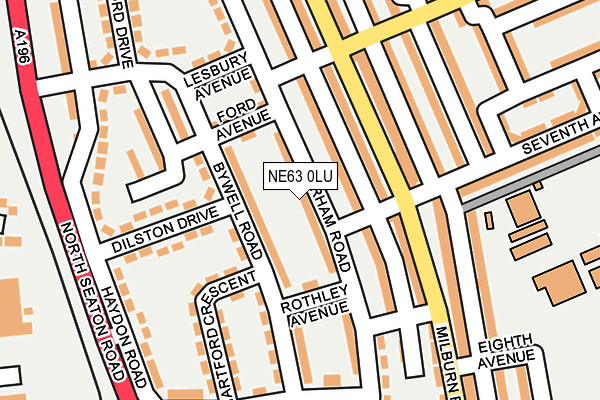 NE63 0LU map - OS OpenMap – Local (Ordnance Survey)