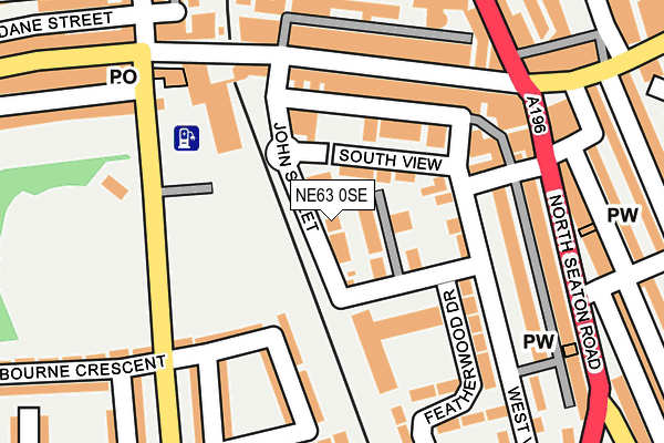 NE63 0SE map - OS OpenMap – Local (Ordnance Survey)