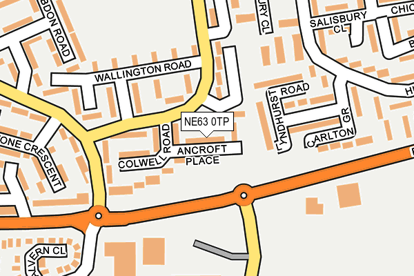 NE63 0TP map - OS OpenMap – Local (Ordnance Survey)