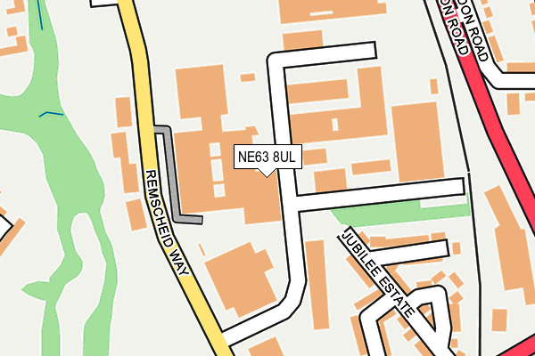 NE63 8UL map - OS OpenMap – Local (Ordnance Survey)