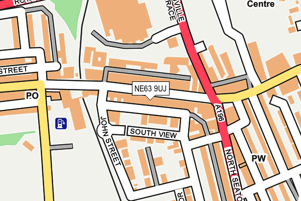 NE63 9UJ map - OS OpenMap – Local (Ordnance Survey)