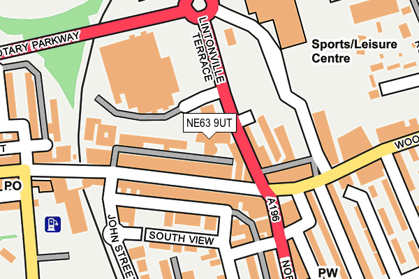 Map of ASHINGTON CENTRAL LIMITED at local scale