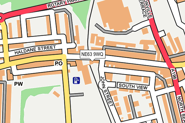 NE63 9WQ map - OS OpenMap – Local (Ordnance Survey)