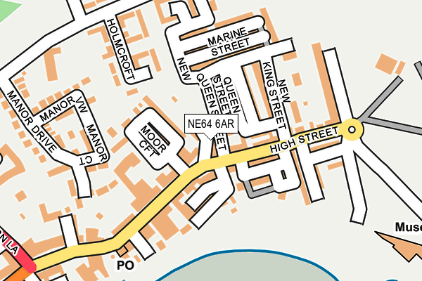 NE64 6AR map - OS OpenMap – Local (Ordnance Survey)