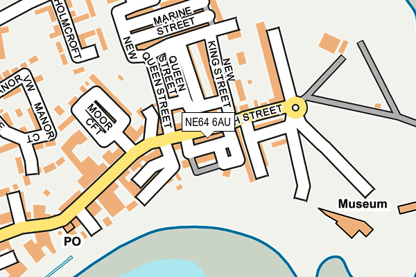 NE64 6AU map - OS OpenMap – Local (Ordnance Survey)