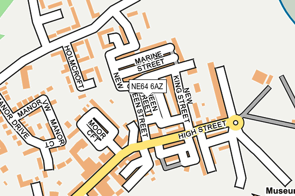 NE64 6AZ map - OS OpenMap – Local (Ordnance Survey)