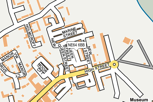 NE64 6BB map - OS OpenMap – Local (Ordnance Survey)