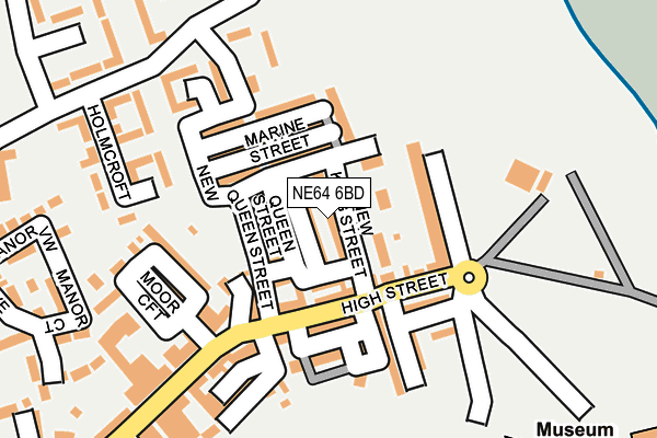 NE64 6BD map - OS OpenMap – Local (Ordnance Survey)