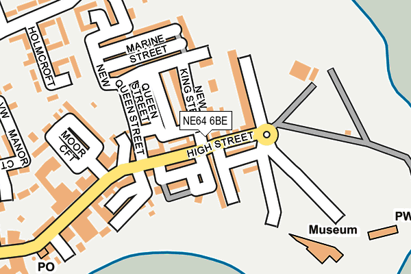 NE64 6BE map - OS OpenMap – Local (Ordnance Survey)