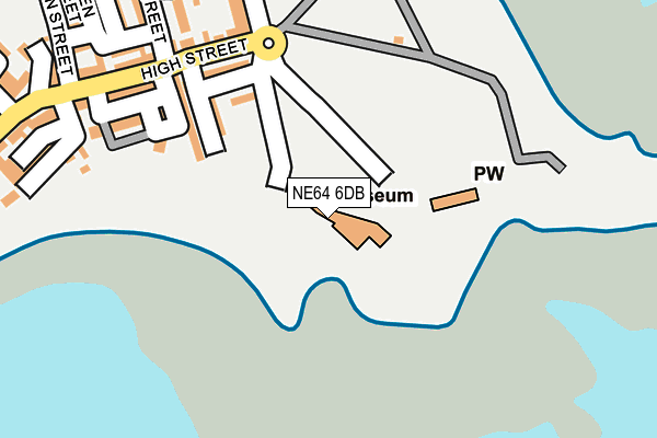 NE64 6DB map - OS OpenMap – Local (Ordnance Survey)