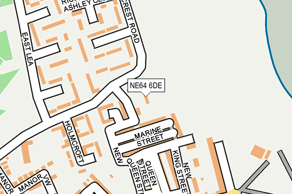 NE64 6DE map - OS OpenMap – Local (Ordnance Survey)