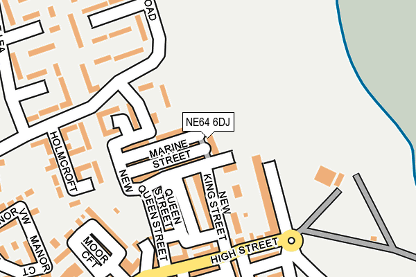 NE64 6DJ map - OS OpenMap – Local (Ordnance Survey)