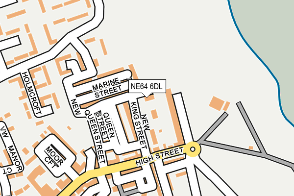 NE64 6DL map - OS OpenMap – Local (Ordnance Survey)