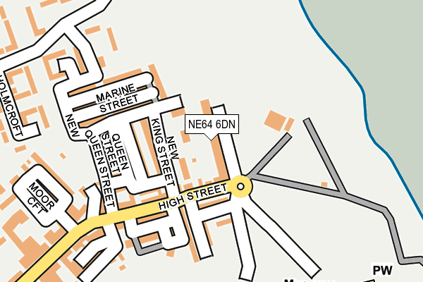 NE64 6DN map - OS OpenMap – Local (Ordnance Survey)