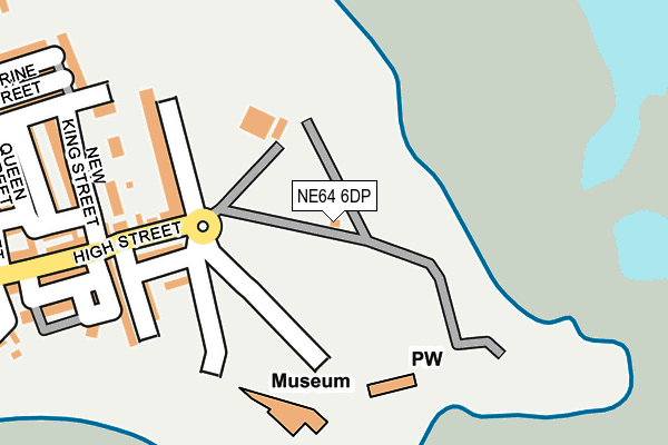 NE64 6DP map - OS OpenMap – Local (Ordnance Survey)